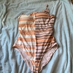 Aerie Striped one piece XL Long